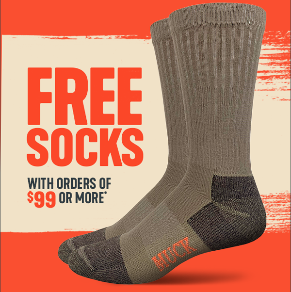 FREE SOCKS with Orders of $99 or More*